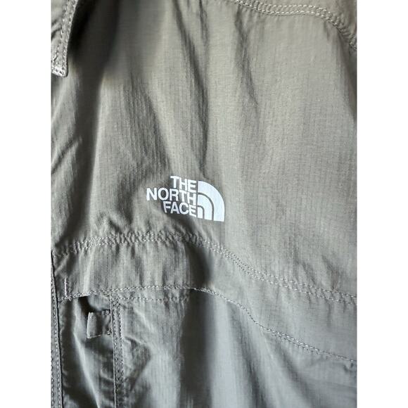 The North Face Mens Button Up Long Sleeve Zip Away Shirt Size XL Olive Green - Picture 2 of 14